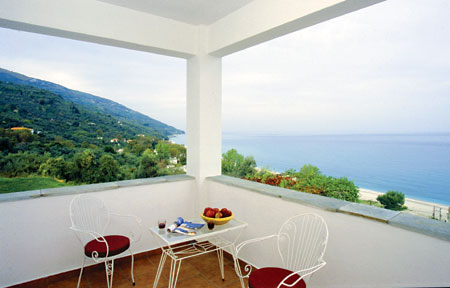 Balkon eines Appartements