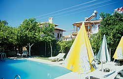 Der kleine Pool des Hotel Susam in Akyaka in der T&uuml;rkei