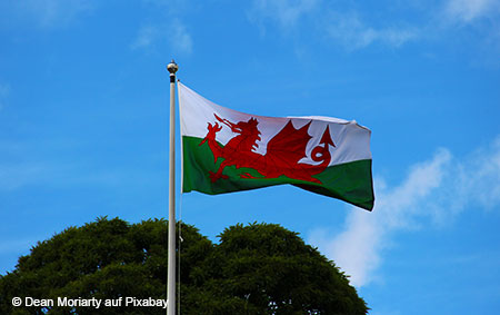 Flagge von Wales