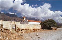 Eine Kirche bei Frangokastello
