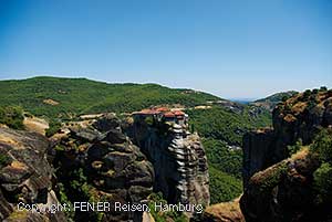 Meteora Klöster bei Kalambaka auf unserer Mietwagenrundreise Poseidon