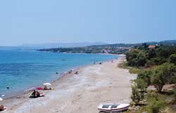 Der Strand bei den Bungalows