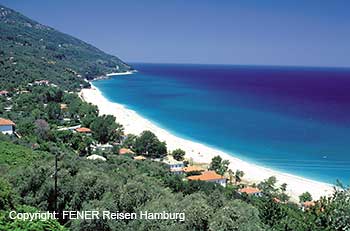 Strand von Horefto auf dem Pilion