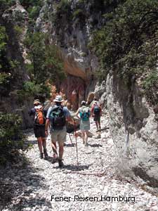 Wandern in der Kastaria Schlucht auf Alonissos