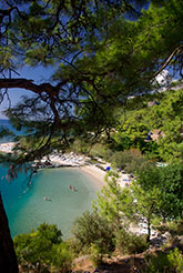 Cinaralti Strand bei Akyaka in der Türkei