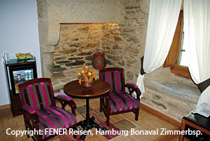 Zimmerbeispiel vom Hotel Bonaval in Santiago de Compostela