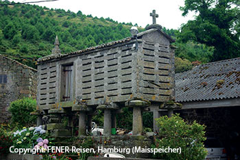 Maisspeicher in Galicien