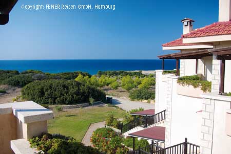 Blick von der Maisonette auf das Meer