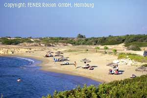 Der Hoteleigene Strand vom Balci auf Karpaz