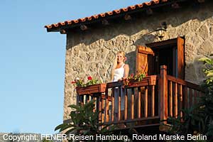 Ferienwohnung Garavos Traditionshaus, die Gastgeberin