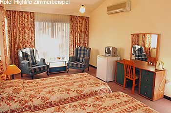 Zimmerbeispiel des Hotel Highlife bei Girne in Nordzypern