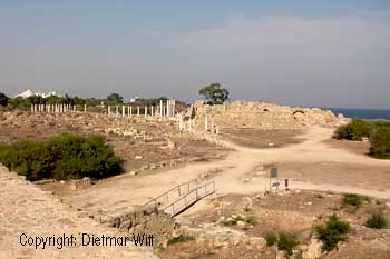 Landschaft bei der Ausgrabung von Salamis