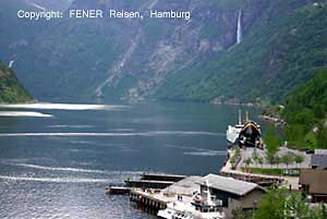 Fähranlege auf dem Geirangerfjord