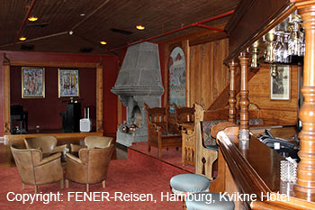 Im alten Teil des Kvikne Hotels in Balestrand