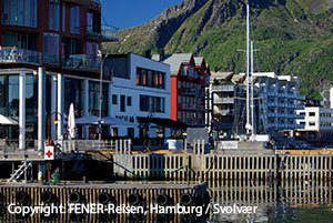 Svolvær, der Hauptort der Lofoten