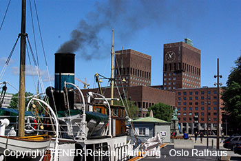 Rathaus in Oslo, hier wird der Friedensnobelpreis verliehen