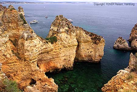 Pontede Piedada an der Algarve in Portugal