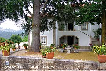 Eingangsbereich der Quinta da Malta in Durraes in Nordportugal