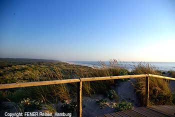 Abendstimmung am Strand bei Nazare