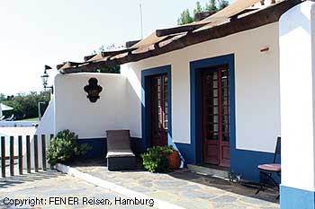 Terrasse eines Zimmers im Hotra da Moura Hotel in Monsaraz