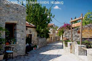 Gasse in Altdatca bei den Ferienwohnungen Feige