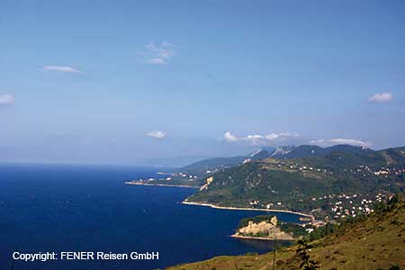 Blick auf die Küste vor Amasra