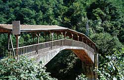 Eigenartige Brücke auf dem Weg nach Uzungöl