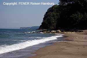 Strand in der Umgebung von Akcakoca an der westlichen türkischen Schwarzmeerküste