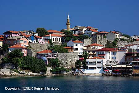 Amasra, eine sehr schöne Stadt an der westlichen Schwarzmeerküste der Türkei